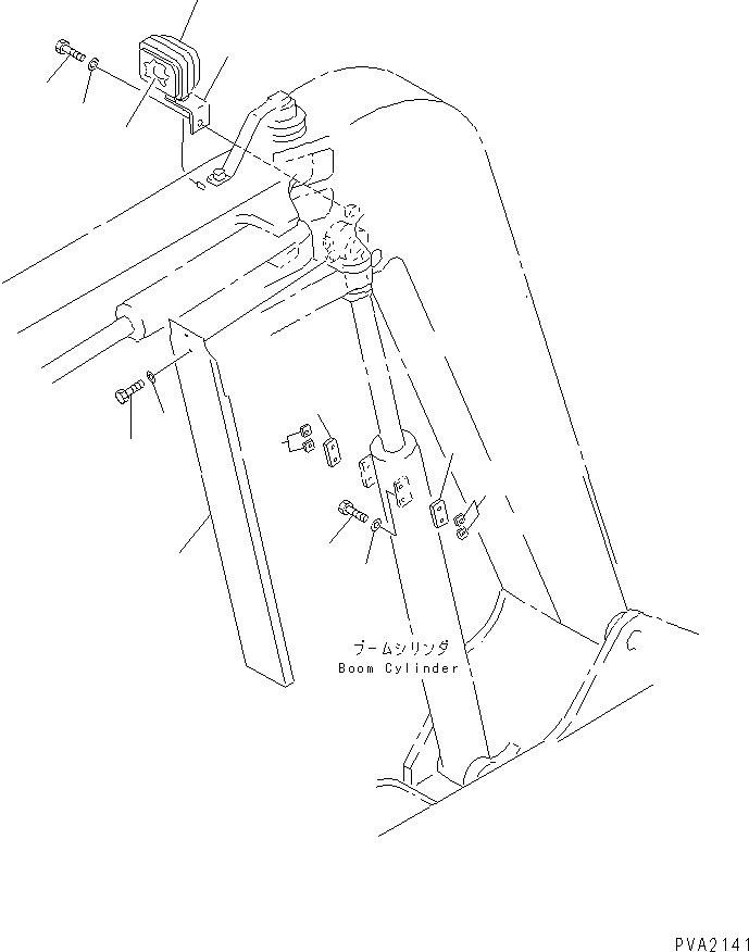 Excavators Komatsu / PC38UU-2 S/N 3001-UP(pc38uu-c) / BOOM (WORK LAMP AND COVER)(360060 : T1110-04A0)