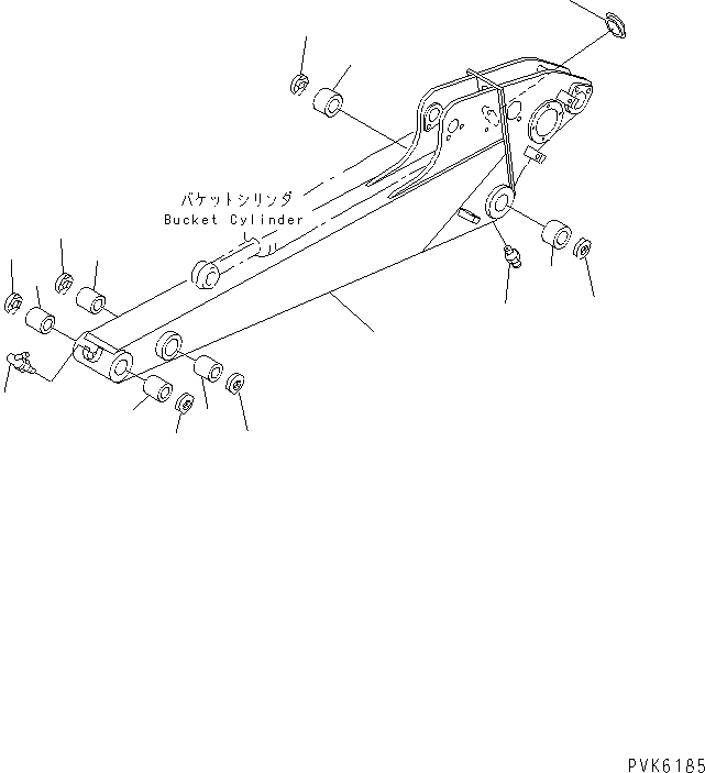 Excavators Komatsu / PC38UU-2 S/N 3001-UP(pc38uu-c) / ARM (FOR MULTI)(#4483-)(360160 : T1200-01A3)