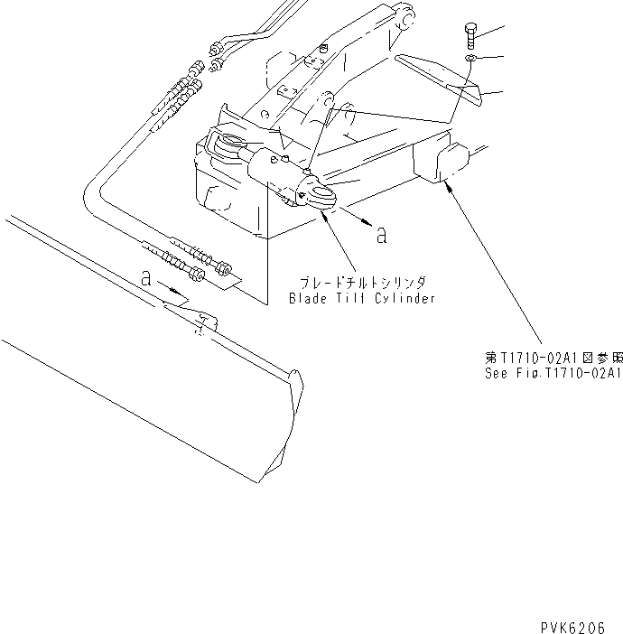 Excavators Komatsu / PC38UU-2 S/N 3001-UP(pc38uu-c) / TILT CYLINDER (CYLINDER) (FOR POWER TILT MECHANICAL ANGLE)(360450 : T1730-01A0)