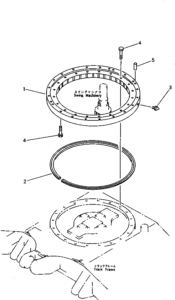 Excavators Komatsu / PC38UU-1 S/N 1001-UP(pc38uu-r) / SWING CIRCLE(060010 : 2501)