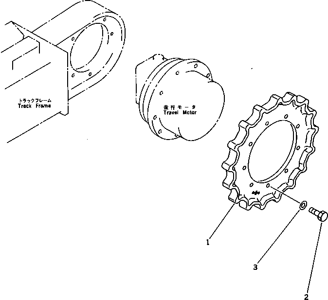 Excavators Komatsu / PC38UU-1 S/N 1001-UP(pc38uu-r) / SPROCKET(060030 : 2701)