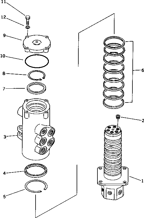 Excavators Komatsu / PC38UU-1 S/N 1001-UP(pc38uu-r) / SWIVEL JOINT(180050 : 6151)