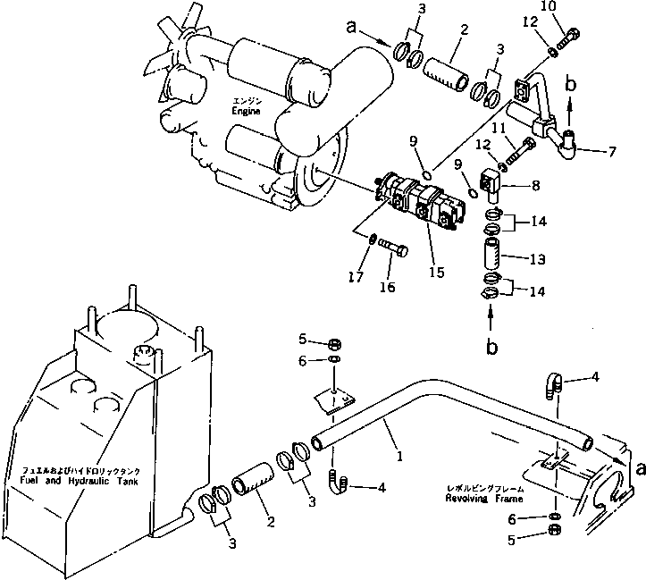 Excavators Komatsu / PC38UU-1 S/N 1001-UP(pc38uu-r) / HYDRAULIC PIPING (TANK TO PUMP)(180180 : 6501)