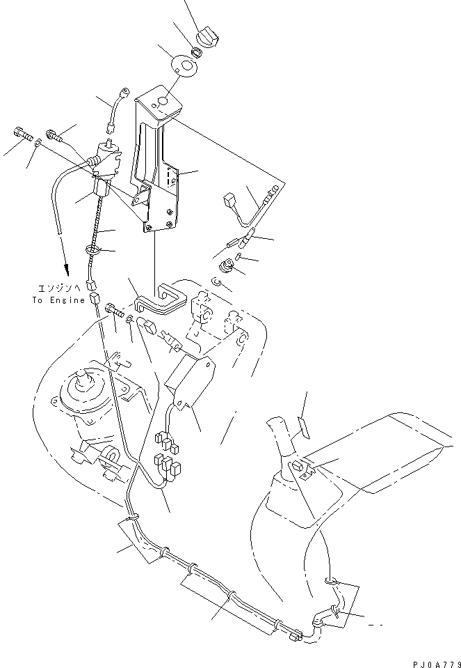 Excavators Komatsu / PC38UU-3 S/N 7001-UP(pc38uu1r) / FLOOR FRAME (FOR DECEL) (FOR AIRCON AND DECEL)(210680 : K1110-16A2)