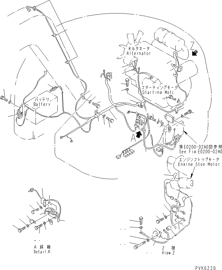 Excavators Komatsu / PC38UUM-2 S/N 1001-UP(pc38uumr) / ELECTRICAL (MAIN HARNESS)(120020 : E0200-01A0)