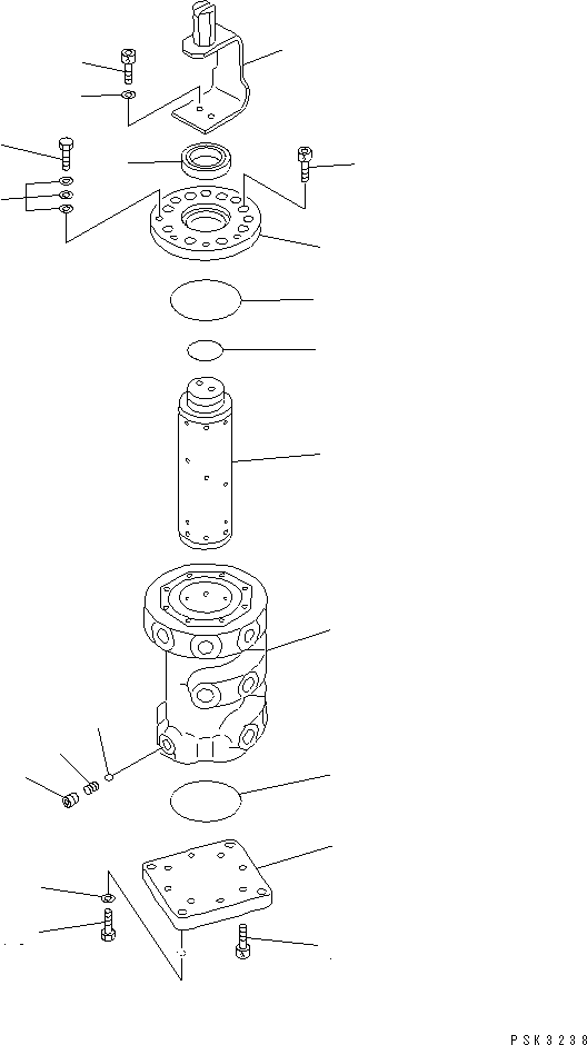 Excavators Komatsu / PC38UUM-2 S/N 1001-UP(pc38uumr) / P.P.C. PIPING (FOR MULTIPLE PATTERN CONTROL)(210360 : K1510-14A2)