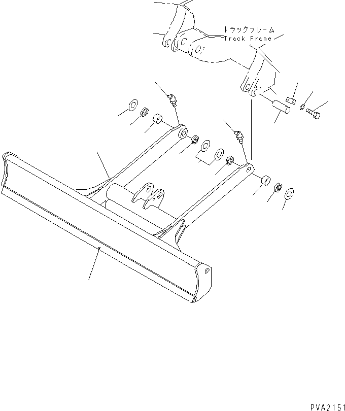 Excavators Komatsu / PC38UUM-2 S/N 1001-UP(pc38uumr) / BLADE(360300 : T1710-01A0)