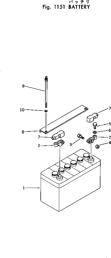Excavators Komatsu / PC40-2 S/N 4501-UP(pc40-2c) / BATTERY(030070 : 1151)