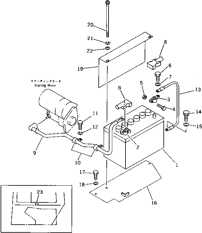 Excavators Komatsu / PC40-5 S/N 8501-UP(pc40-5c) / BATTERY (FOR COLD WEATHER) (FOR CANOPY)(#8501-9542)(030150 : 1403)