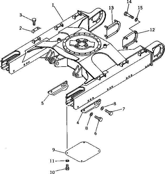 Excavators Komatsu / PC40-5 S/N 8501-UP(pc40-5c) / TRACK FRAME(090010 : 3001)
