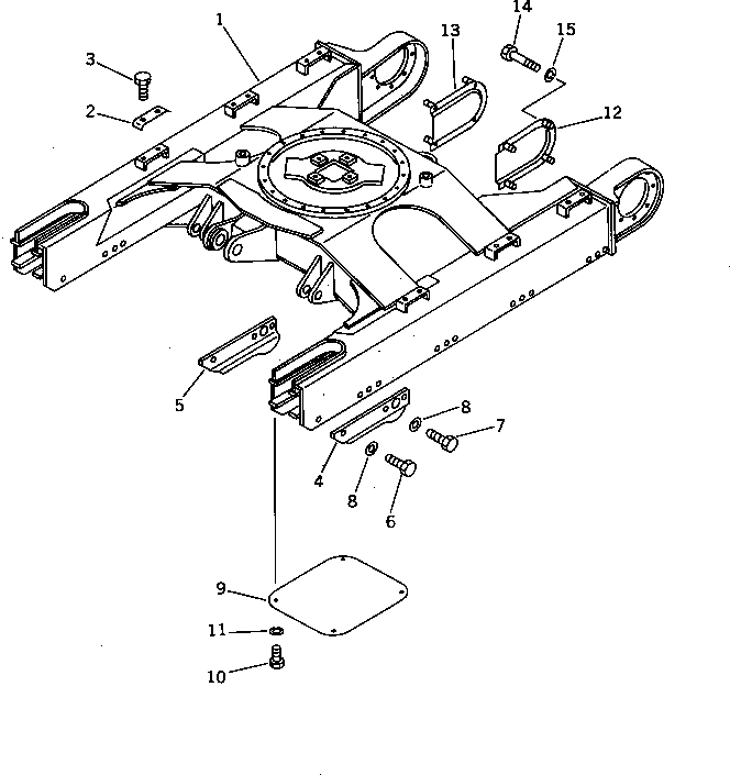 Excavators Komatsu / PC40-5 S/N 8501-UP(pc40-5c) / TRACK FRAME (TBG SPEC)(090020 : 3003)