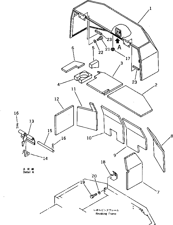 Excavators Komatsu / PC40-5 S/N 8501-UP(pc40-5c) / MACHINERY COMPARTMENT (1/2)(150050 : 5051)