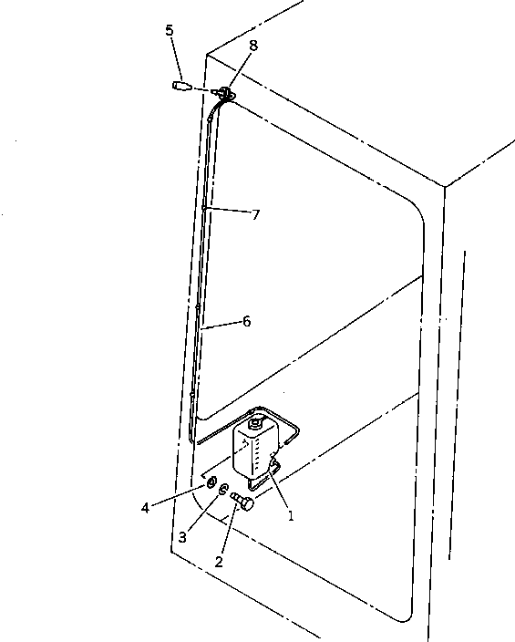 Excavators Komatsu / PC40-5 S/N 8501-UP(pc40-5c) / WINDOW WASHER(150170 : 5257)