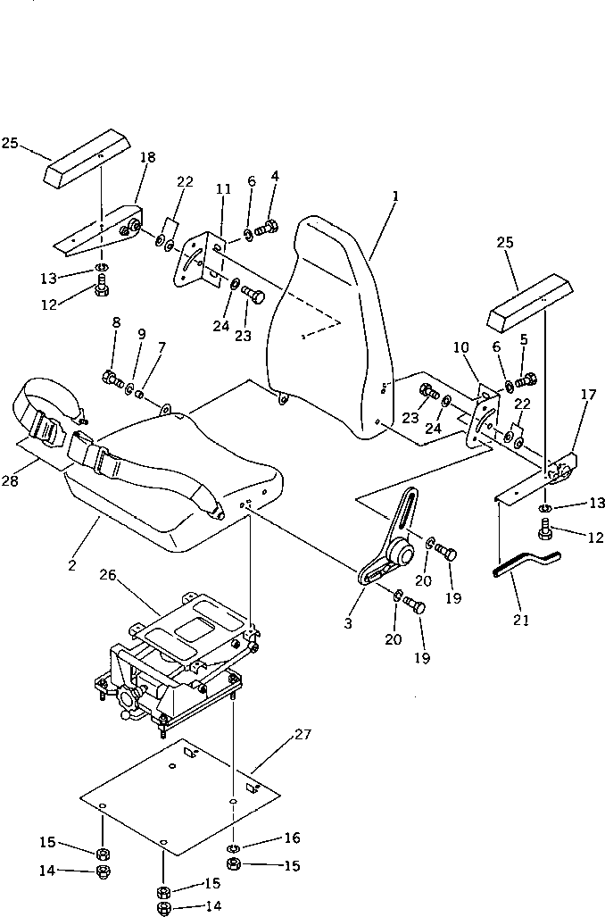 Excavators Komatsu / PC40-5 S/N 8501-UP(pc40-5c) / OPERATOR