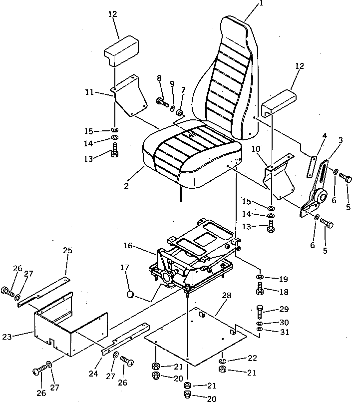 Excavators Komatsu / PC40-5 S/N 8501-UP(pc40-5c) / OPERATOR