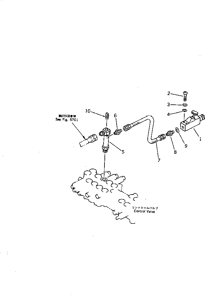 Excavators Komatsu / PC40-6 S/N 10001-UP(pc40-6r) / HYDRAULIC PIPING (MOMENT LIMIT SYSTEM)                           (WITHOUT CAB FOR EXCEPT JAPAN)(180460 : 6802)