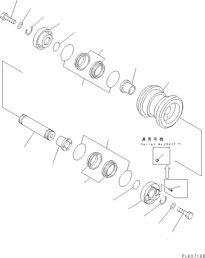 Excavators Komatsu / PC40-7 S/N 18001-UP(pc40-7c) / TRACK ROLLER(#24522-)(330090 : R0200-01A7)