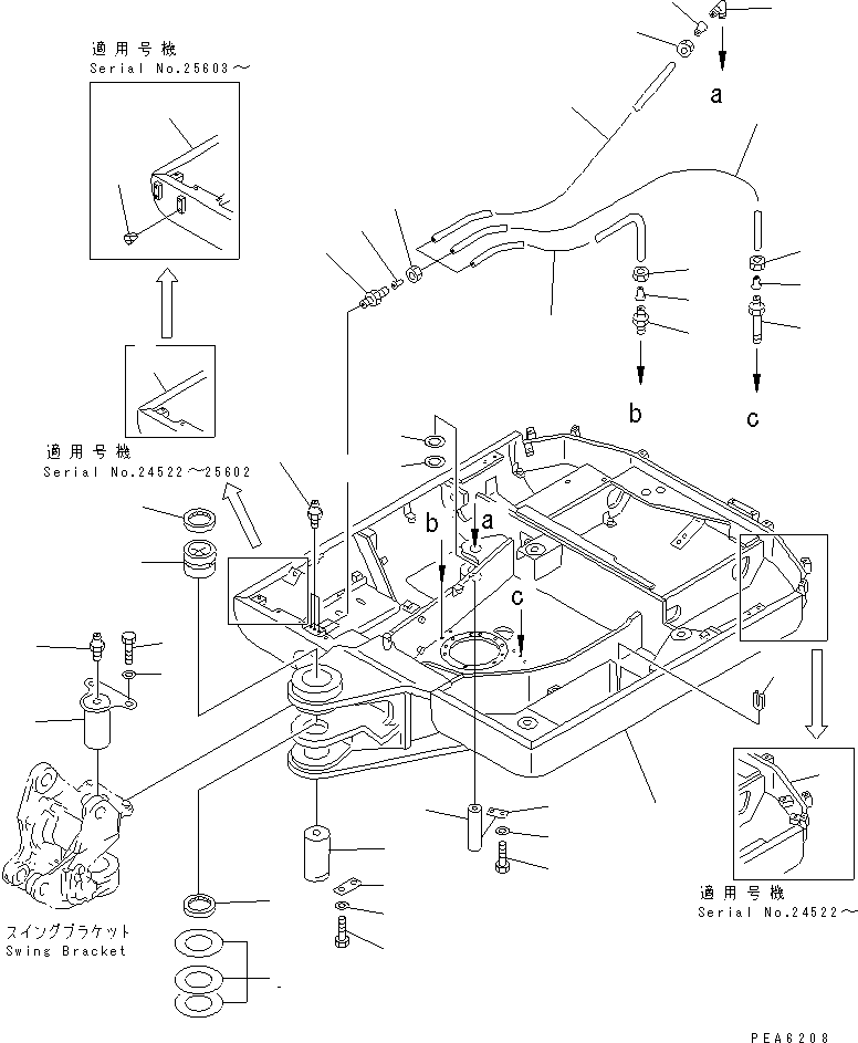 Komatsu parts book diagram for PC40-7 S/N 18001-UP: REVOLVING FRAME
