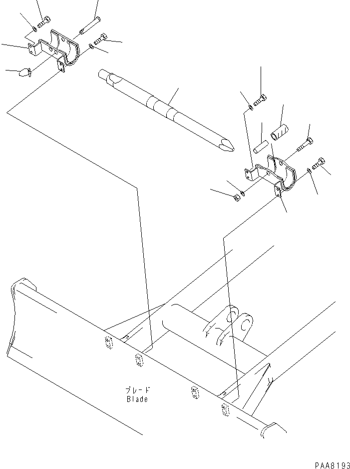 Komatsu parts book diagram for PC40-7 S/N 18001-UP: BREAKER ARM (CHISEL)(#24522-)