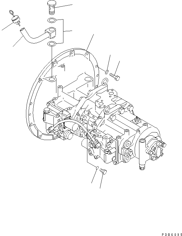 Excavators Komatsu / PC400-6C S/N 30001-UP (-50cent. Spec.)(pc400-2c) / MAIN PUMP (CONNECTING PARTS) (FOR CIS)(#30249-32504)(150120 : H0210-01A1)