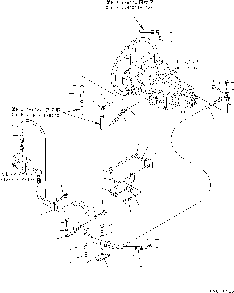 Excavators Komatsu / PC400-6C S/N 30001-UP (-50cent. Spec.)(pc400-2c) / LS LINE (GEAR PUMP LINE) (WITHOUT EPC VALVE)(#30249-31999)(150420 : H1810-01A3)