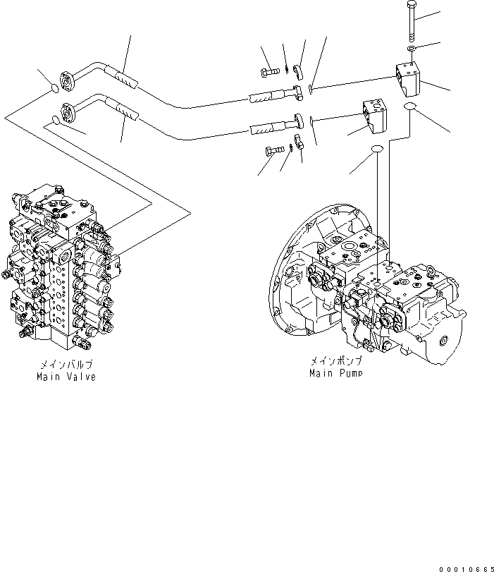 Komatsu parts book diagram for PC400-7-M1 S/N 50001-UP: DELIVERY LINE