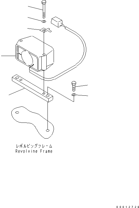 Komatsu parts book diagram for PC400-7E0 S/N 60001-UP (ecot3): TRAVEL ALARM(#60001-65224)