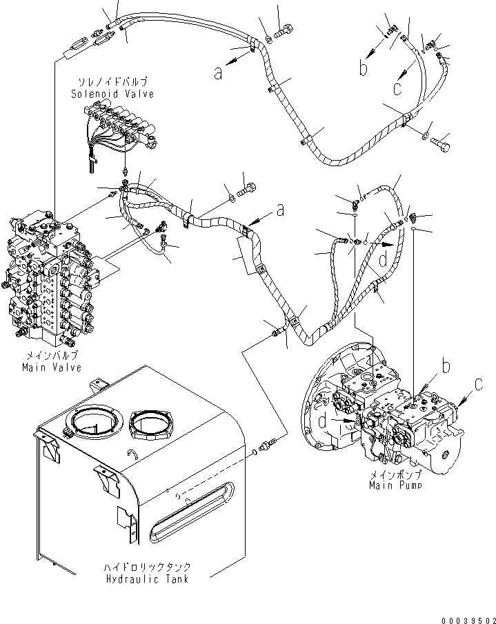 Komatsu parts book diagram for PC400-7E0 S/N 60001-UP (ecot3): LS LINE