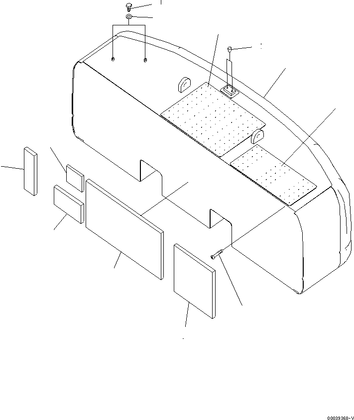 Komatsu parts book diagram for PC400-7E0 S/N 60001-UP (ecot3): COUNTERWEIGHT (9220KG)(#60001-60065)