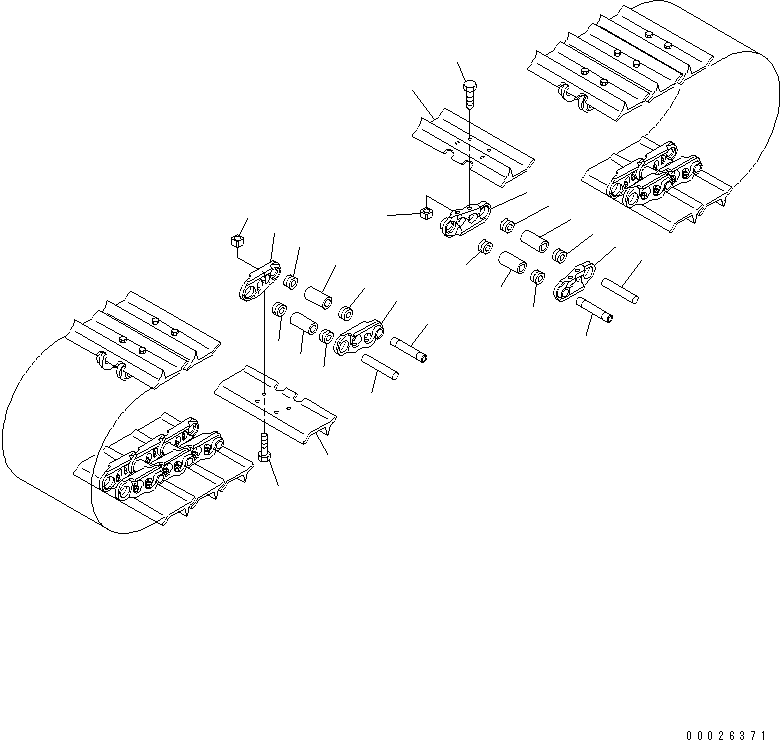 Komatsu parts book diagram for PC400-7E0 S/N 60001-UP (ecot3): TRACK SHOE (SINGLE GROUSER) (660MM WIDE)
