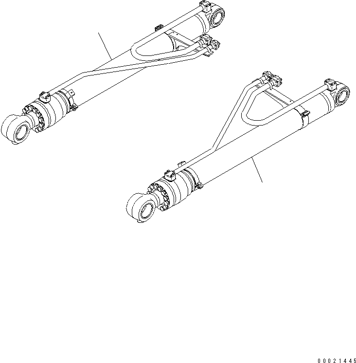 Komatsu parts book diagram for PC400-7E0 S/N 60001-UP (ecot3): ARM (BUCKET CYLINDER) (FOR LOADER)