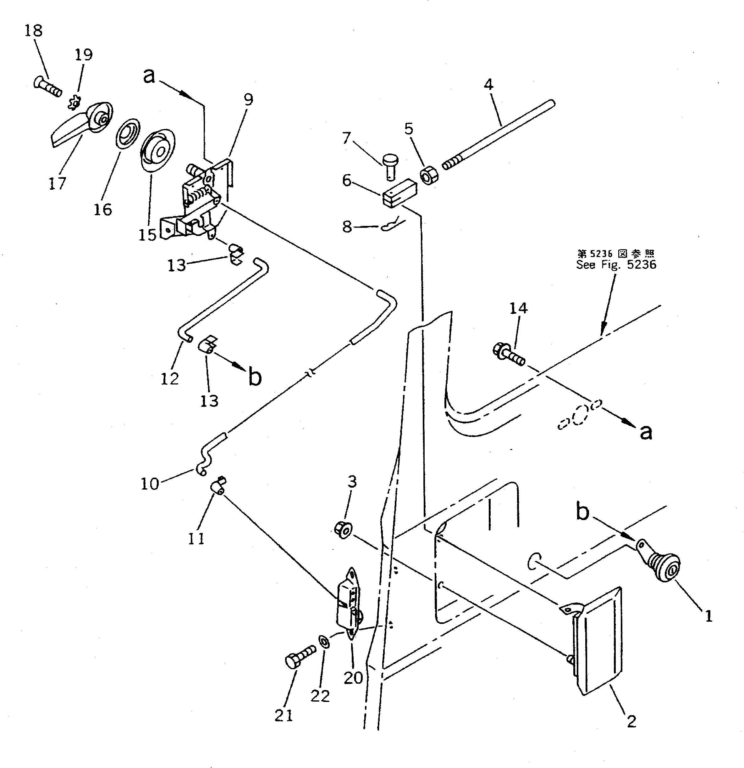 Komatsu parts book diagram for PC400LC S/N 20001-UP (Mighty Spec.): OPERATOR'S CAB (7/7) (DOOR 2/2) (FOR FRONT GUARD)(#20603-)
