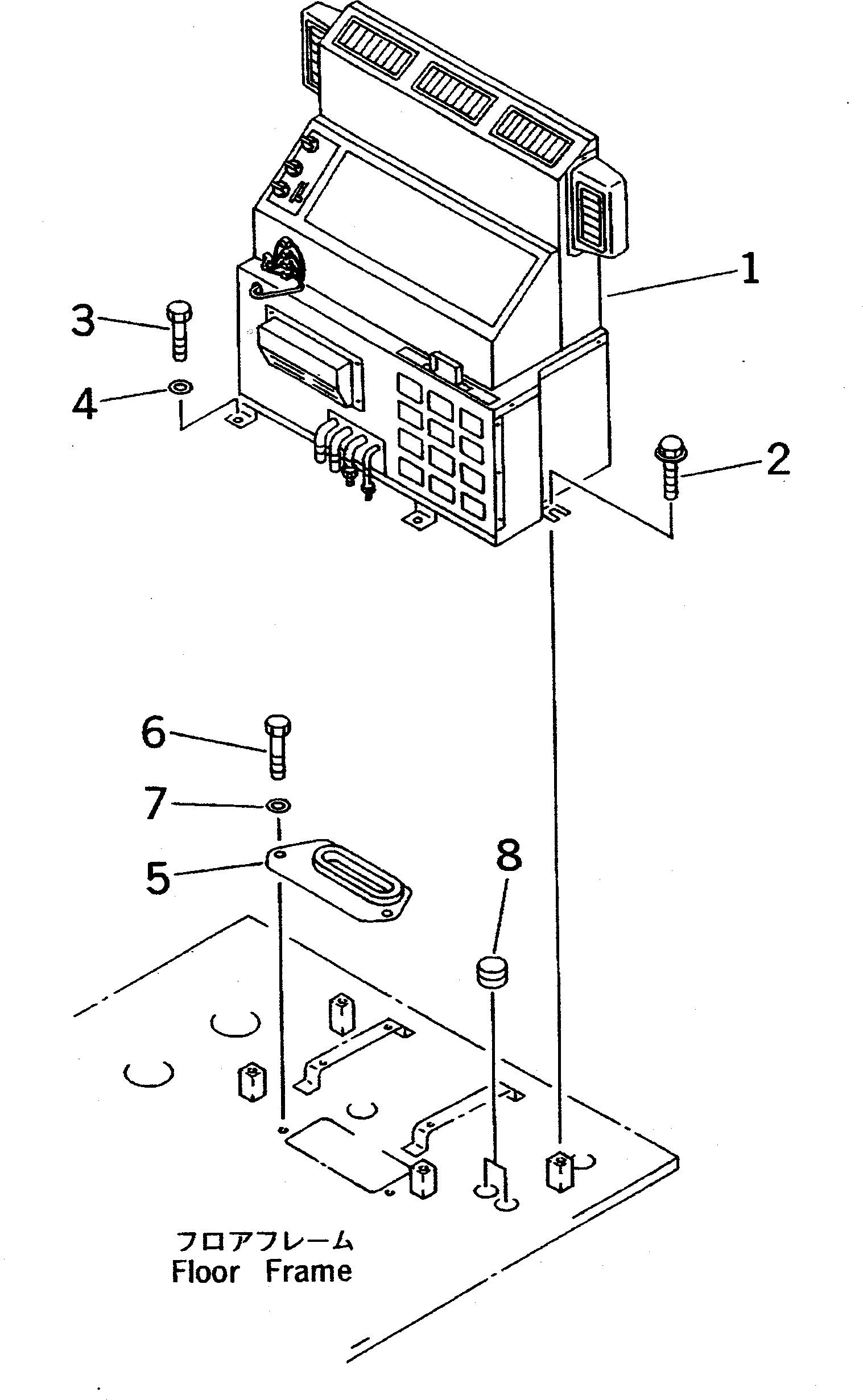 Komatsu parts book diagram for PC400LC S/N 20001-UP (Mighty Spec.): AIR CONDITIONER RELATED PARTS(#21251-)