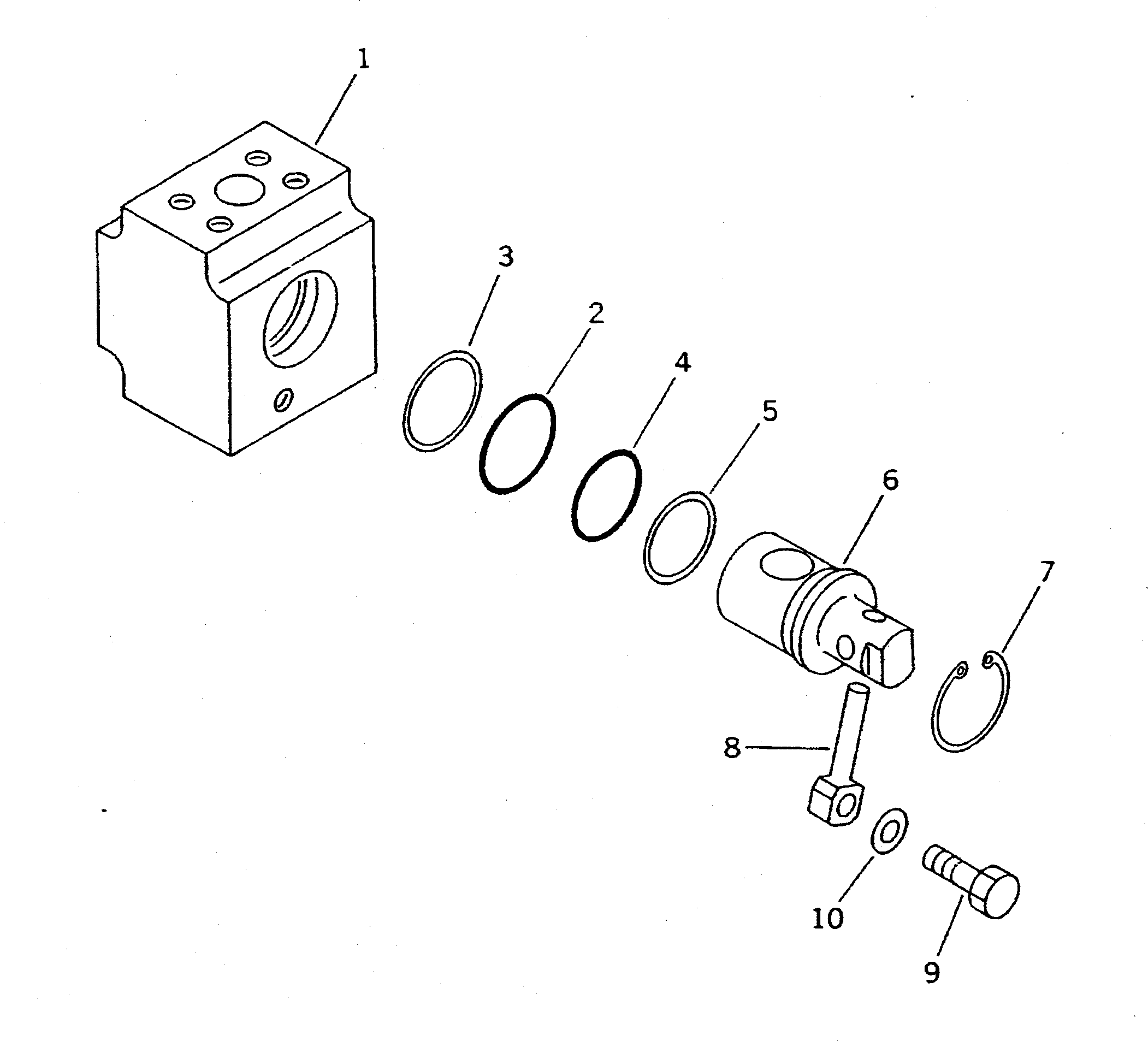 Komatsu parts book diagram for PC400LC S/N 20001-UP (Mighty Spec.): STOP VALVE (FOR ADDITIONAL PIPING)