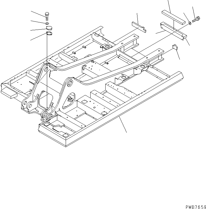 Komatsu parts book diagram for PC400LC-6 S/N 30001-UP: REVOLVING FRAME(#32001-32249)