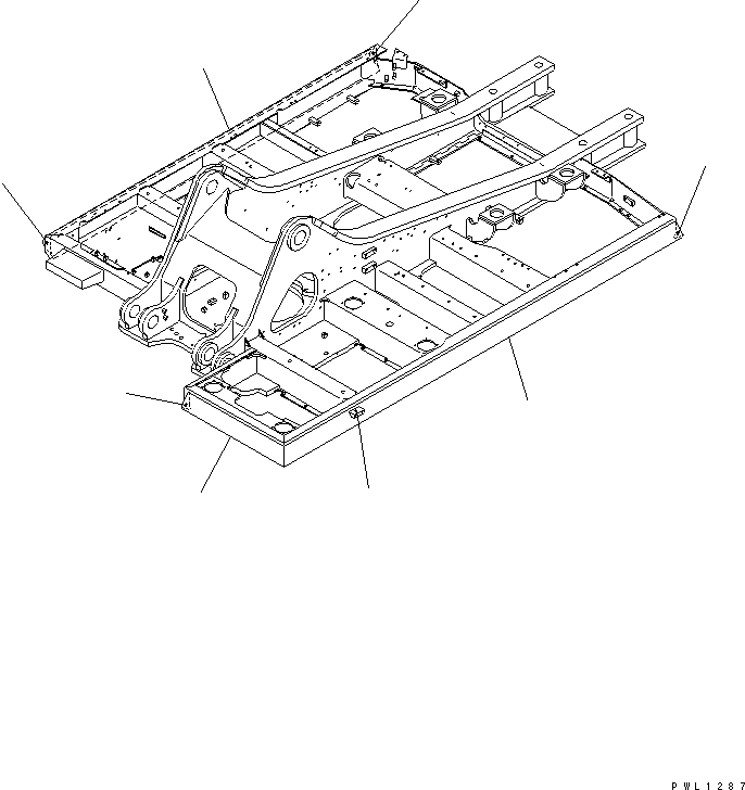 Komatsu parts book diagram for PC400LC-6 S/N 30001-UP: REVOLVING FRAME (DECK STRENGTH KIT)(#32250-)