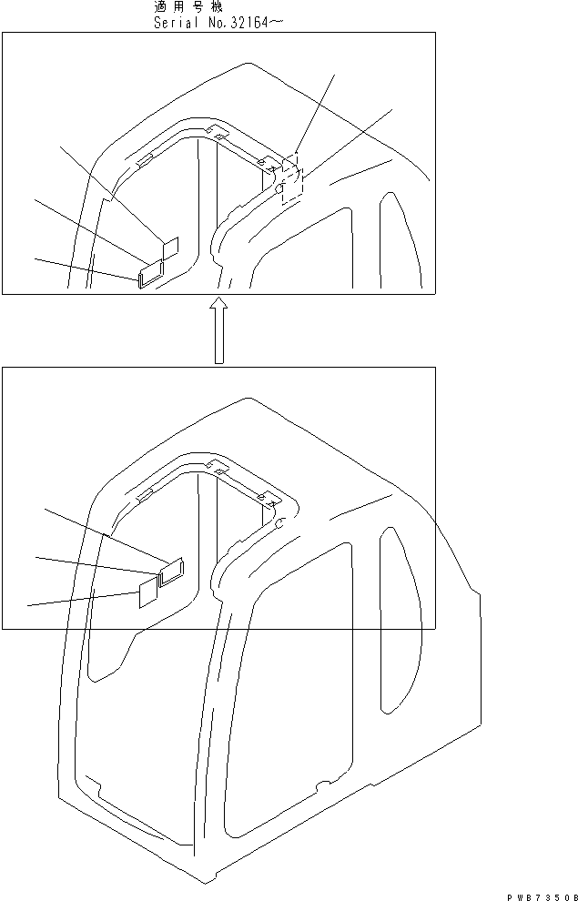 Komatsu parts book diagram for PC400LC-6 S/N 30001-UP: PLATE (MULTI PATTERN) (JAPANESE)(#30387-)