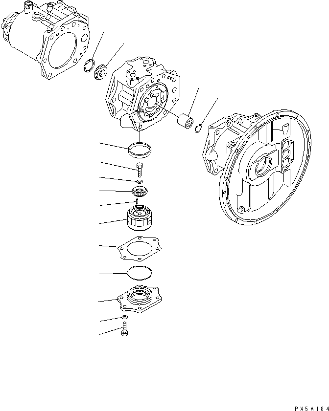 Komatsu parts book diagram for PC400LC-6 S/N 30001-UP: MAIN PUMP (8/13) (FOR CIS)(#30249-)