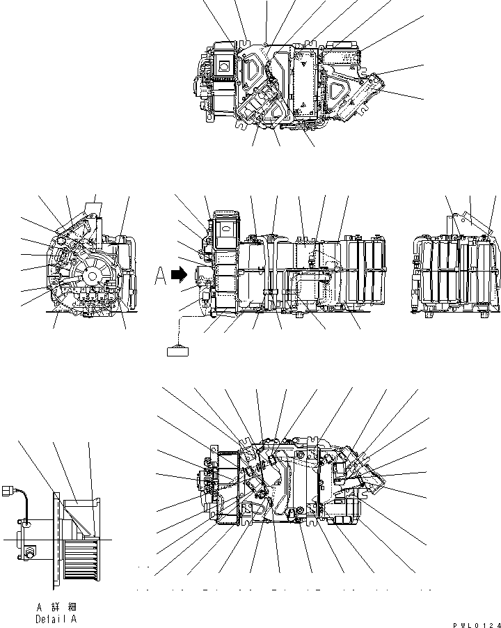 Komatsu parts book diagram for PC400LC-6 S/N 30001-UP: AIR CONDITIONER UNIT (DEN-CON)(#32001-)