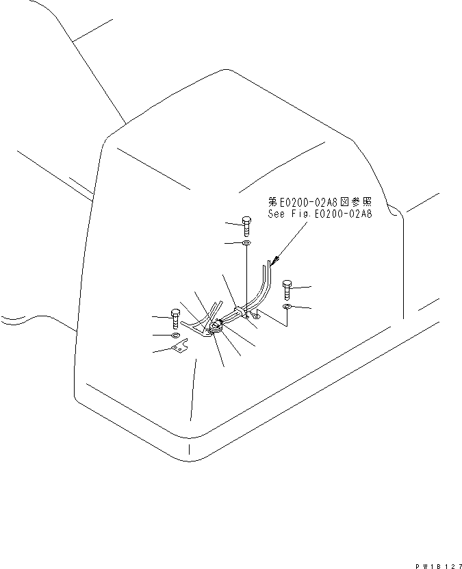 Komatsu parts book diagram for PC400LC-6 S/N 30001-UP (SAA6D125E-2 (Emission) Eng. Installed): WIRING (CLAMP)(#32488-)