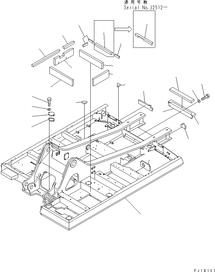 Komatsu parts book diagram for PC400LC-6 S/N 30001-UP (SAA6D125E-2 (Emission) Eng. Installed): REVOLVING FRAME (FOR ADDITIONAL PIPING)(#32488-)