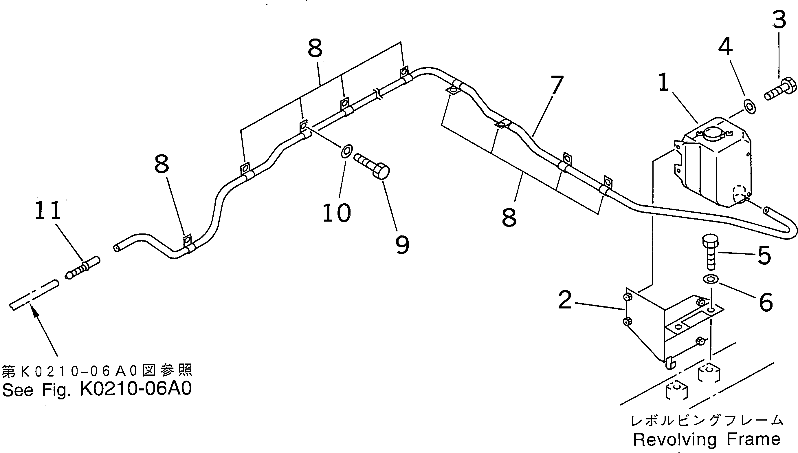 Komatsu parts book diagram for PC400LC-6 S/N 30001-UP (SAA6D125E-2 (Emission) Eng. Installed): WINDOW WASHER