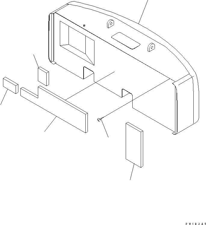 Komatsu parts book diagram for PC400LC-6 S/N 30001-UP (SAA6D125E-2 (Emission) Eng. Installed): COUNTER WEIGHT (8890KG)(#32488-)