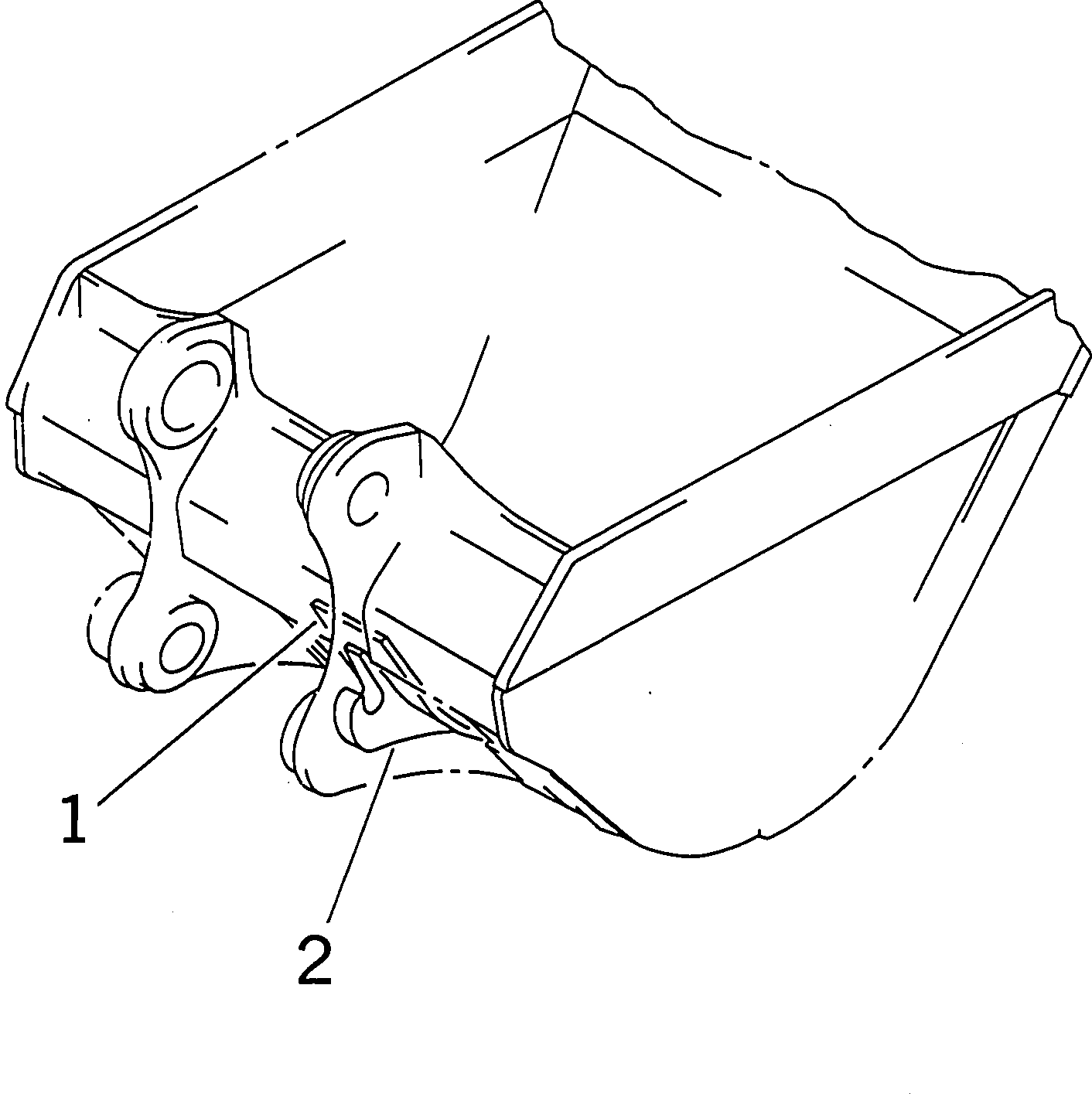 Komatsu parts book diagram for PC400LC-6 S/N 30001-UP (SAA6D125E-2 (Emission) Eng. Installed): HOOK (FOR BUCKET)