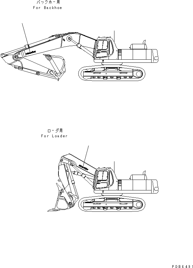 Komatsu parts book diagram for PC400LC-6 S/N 30001-UP (SAA6D125E-2 (Emission) Eng. Installed): PLATE (BOOM SIDE)