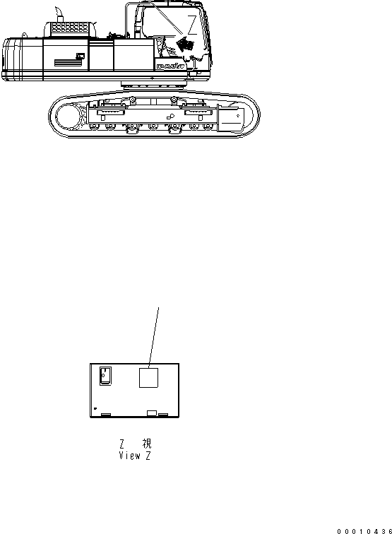Komatsu parts book diagram for PC400LC-7-M1 S/N 50001-UP: PLATE (LUBRICATION STANDARD CHART) (EXTENDED)