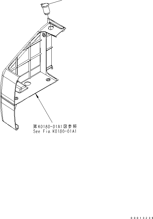 Komatsu parts book diagram for PC400LC-7-M1 S/N 50001-UP: PLATE (12V POWER SOURCE) (JAPANESE)