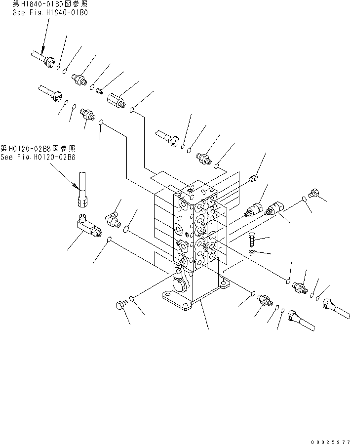 Komatsu parts book diagram for PC400LC-6Z S/N 30001-UP (Pipe Looper Spec.): SHUTTLE VALVE (WITH SENSOR) (FOR PIPE LOOPER)(#32933-)