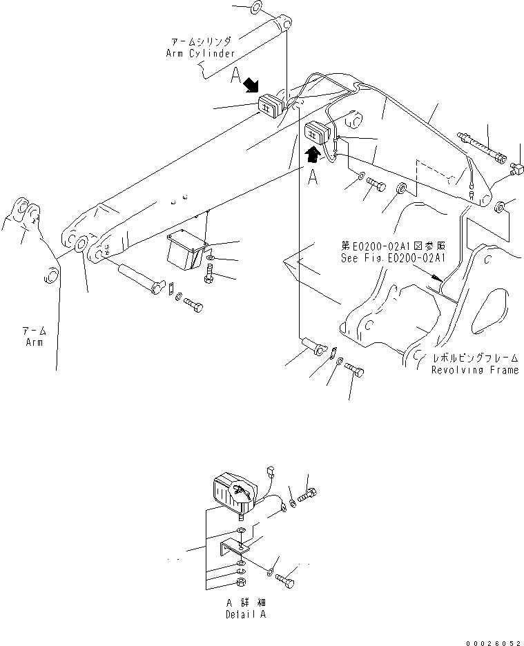 Komatsu parts book diagram for PC400LC-6Z S/N 30001-UP (Pipe Looper Spec.): BOOM (BUCKET CYLINDER LINE)(#32933-)
