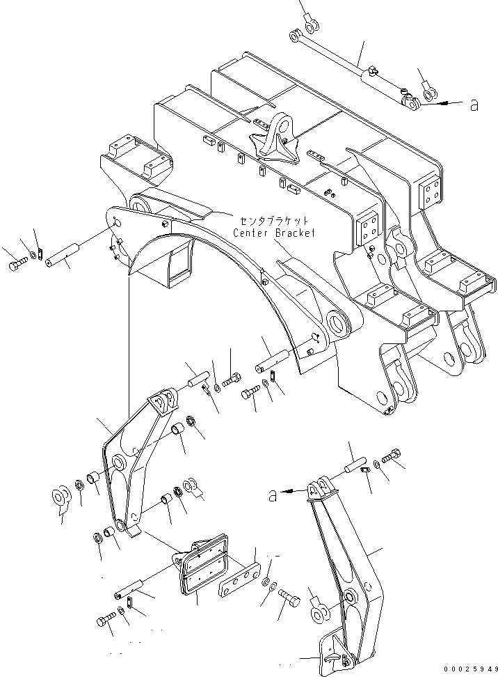 Komatsu parts book diagram for PC400LC-6Z S/N 30001-UP (Pipe Looper Spec.): PIPE LOOPER (MIDDLE CLAMP ARM AND CYLINDER)(#32933-)
